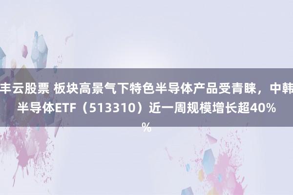 丰云股票 板块高景气下特色半导体产品受青睐,中韩半导体ETF(513310)近一周规模增长超40%