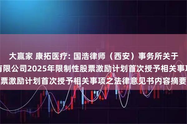 大赢家 康拓医疗: 国浩律师（西安）事务所关于西安康拓医疗技术股份有限公司2025年限制性股票激励计划首次授予相关事项之法律意见书内容摘要